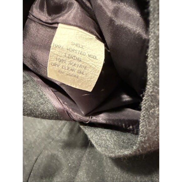 Vintage Talbots Skirt Size 10 Black/Dark gray 100% Wool Pencil USA - Picture 8 of 8